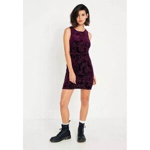 Free people floral velvet burnout mini dress